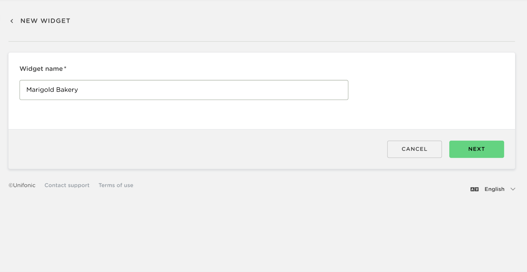 Screen Shot 2023-01-13 at 2.32.01 PM.png Entering a name for a new Web Widget channel